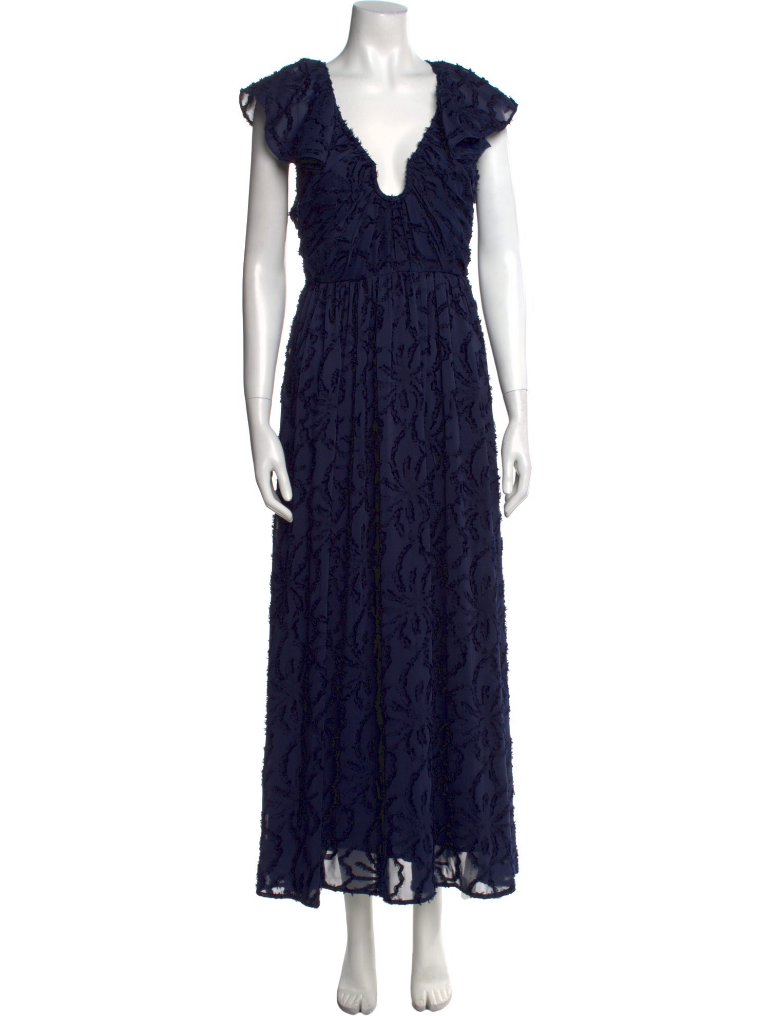 Tanya Taylor V-Neck Long Dress